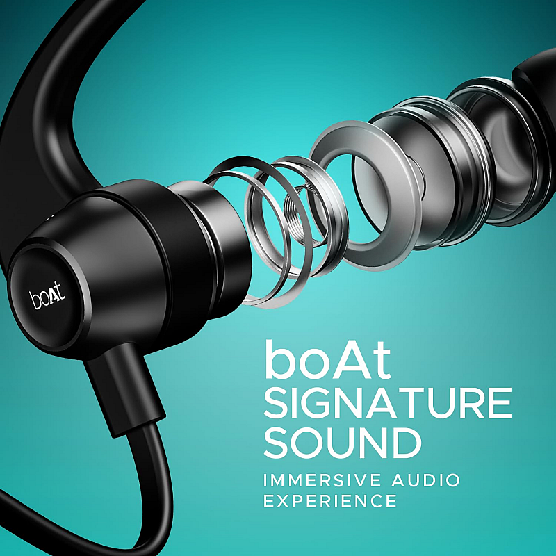 boAt Rockerz 255 Pro+ Bluetooth Neckband with Mic Active Black