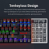 Redragon Kumara K552 Rainbow LED Backlit TKL Tenkeyless Mechanical Gaming Keyboard 