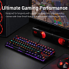 Redragon Kumara K552 Rainbow LED Backlit TKL Tenkeyless Mechanical Gaming Keyboard 