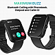 TAGG Verve Max Buzz 1.81inch High Res Display, Bluetooth Calling, Password Protection Smartwatch  (Black Strap, 1.81)