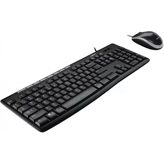 Logitech Media Combo MK200 Full-Size Keyboard and High-Definition Optical Mouse