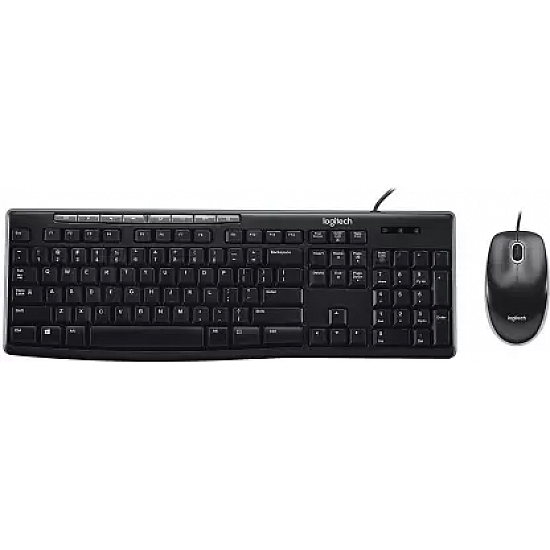 Logitech Media Combo MK200 Full-Size Keyboard and High-Definition Optical Mouse