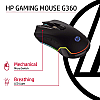 HP G360 RGB Backlighting USB Wired Gaming Mouse with 6 Programmable Buttons,G360 Gaming Mouse (4QM92AA)