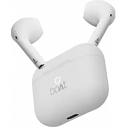 boAt Airdopes Alpha with 35 HRS Playback, 13mm Drivers, Dual Mics ENx White, In the Ear