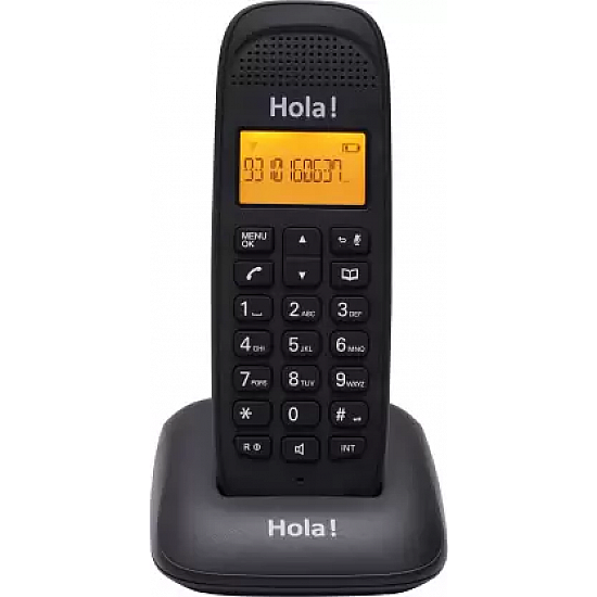 Hola  Tc 700 Cordless 2.4Ghz Landline Phone with Caller Id Display Black