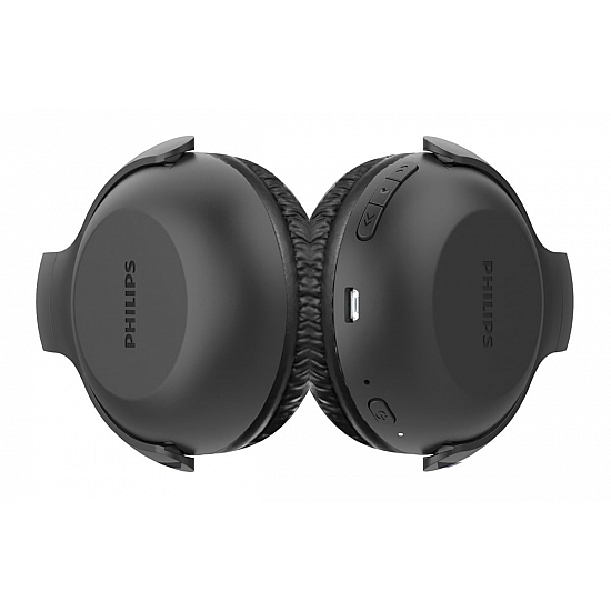 Philips Audios Upbeat Tauh202Bk Wireless Bluetooth 5.0 On-Ear Headphones with 15 Hour Play Time