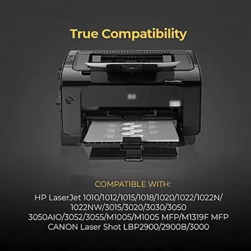 HP Toner Cartridge 12A for Laserjet 1010, 1012, 1015, 1018, 1022, 1022n, 3020, 3030, 3050, 3052, 3055, M1005, M1319f