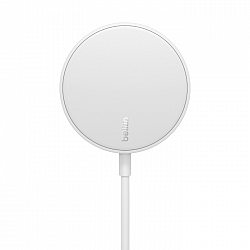 Belkin Magnetic Wireless Charger (Power Supply Not Included) Compatible with MagSafe with 6W) White