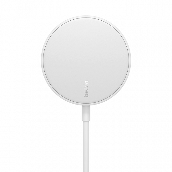 Belkin Magnetic Wireless Charger (Power Supply Not Included) Compatible with MagSafe with 6W) White