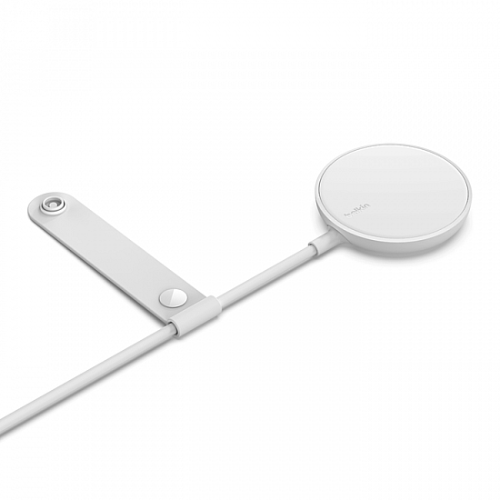 Belkin Magnetic Wireless Charger (Power Supply Not Included) Compatible with MagSafe with 6W) White