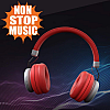 GIZMORE GIZ MH403 Bluetooth Wireless Over Ear Headphone with Mic (Red)