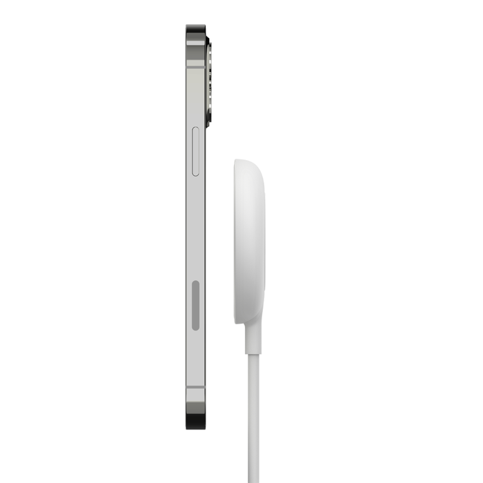 Belkin Magnetic Wireless Charger (Power Supply Not Included) Compatible with MagSafe with 6W) White Belkin Magnetic Wireless Charger (Power Supply Not Included) Compatible with MagSafe with 6W) White