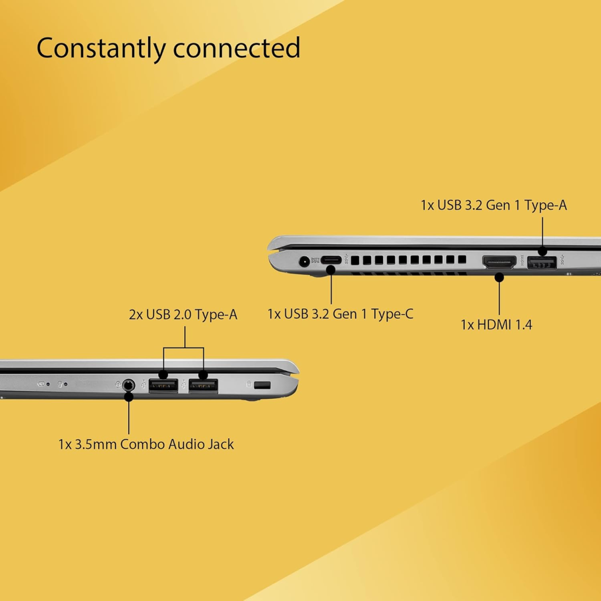 ASUS VivoBook 14 (2021), 14-inch (35.56 cm) HD, Intel Pentium Silver