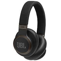 JBL Live 650BTNC by Harman, Active Noise Cancelling Over Ear Headphones with Mic, Quick Charge, Dual Pairing Black