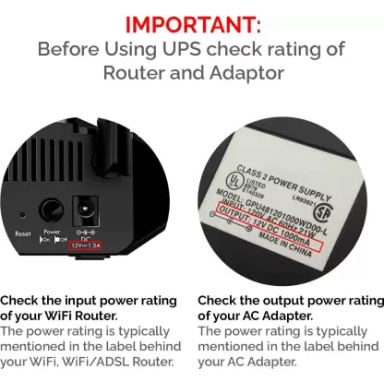 MODGET MOG WIFI UPS Power Backup for Router MODGET MOG WIFI UPS Power Backup for Router
