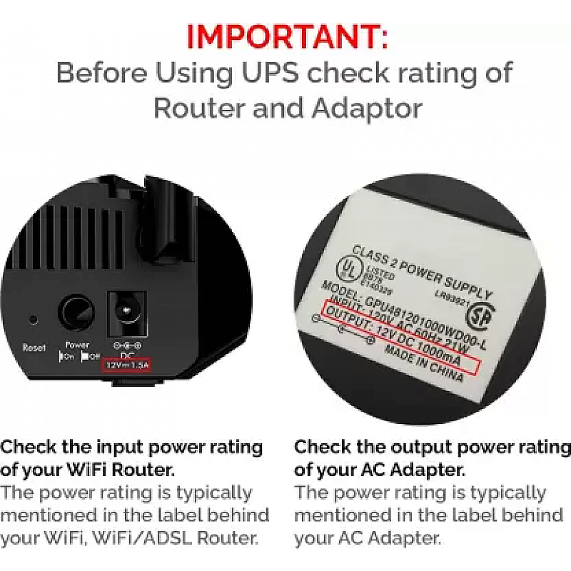 MODGET MOG WIFI UPS Power Backup for Router