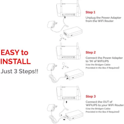 MODGET MOG WIFI UPS Power Backup for Router MODGET MOG WIFI UPS Power Backup for Router