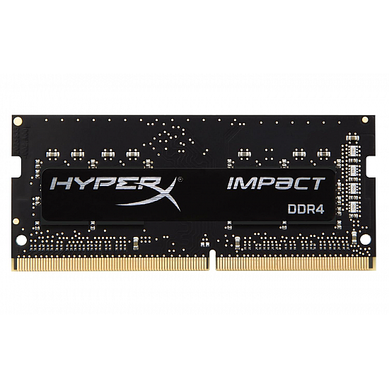 HyperX HX424S14IB2/8 Impact Black 8GB 2400MHz DDR4 Non-ECC CL14 260-pin Unbuffered SODIMM Internal Memory Black