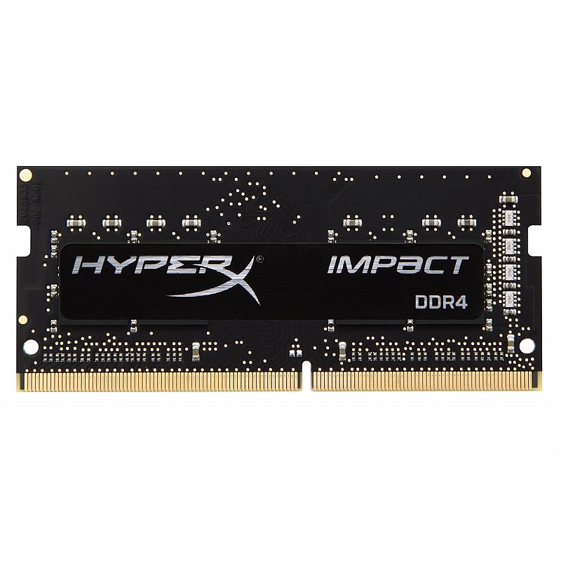 HyperX HX424S14IB2/8 Impact Black 8GB 2400MHz DDR4 Non-ECC CL14 260-pin Unbuffered SODIMM Internal Memory Black