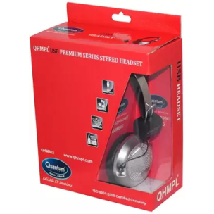 Quantum USB Headphone with Mic (Silver/Black) Quantum USB Headphone with Mic (Silver/Black)