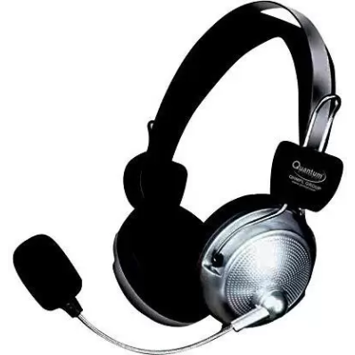Quantum USB Headphone with Mic (Silver/Black) Quantum USB Headphone with Mic (Silver/Black)