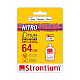 Strontium Nitro iDrive Card Reader (White, with Strontium Nitro 64GB UHS-I Class 10 MicroSD Card 