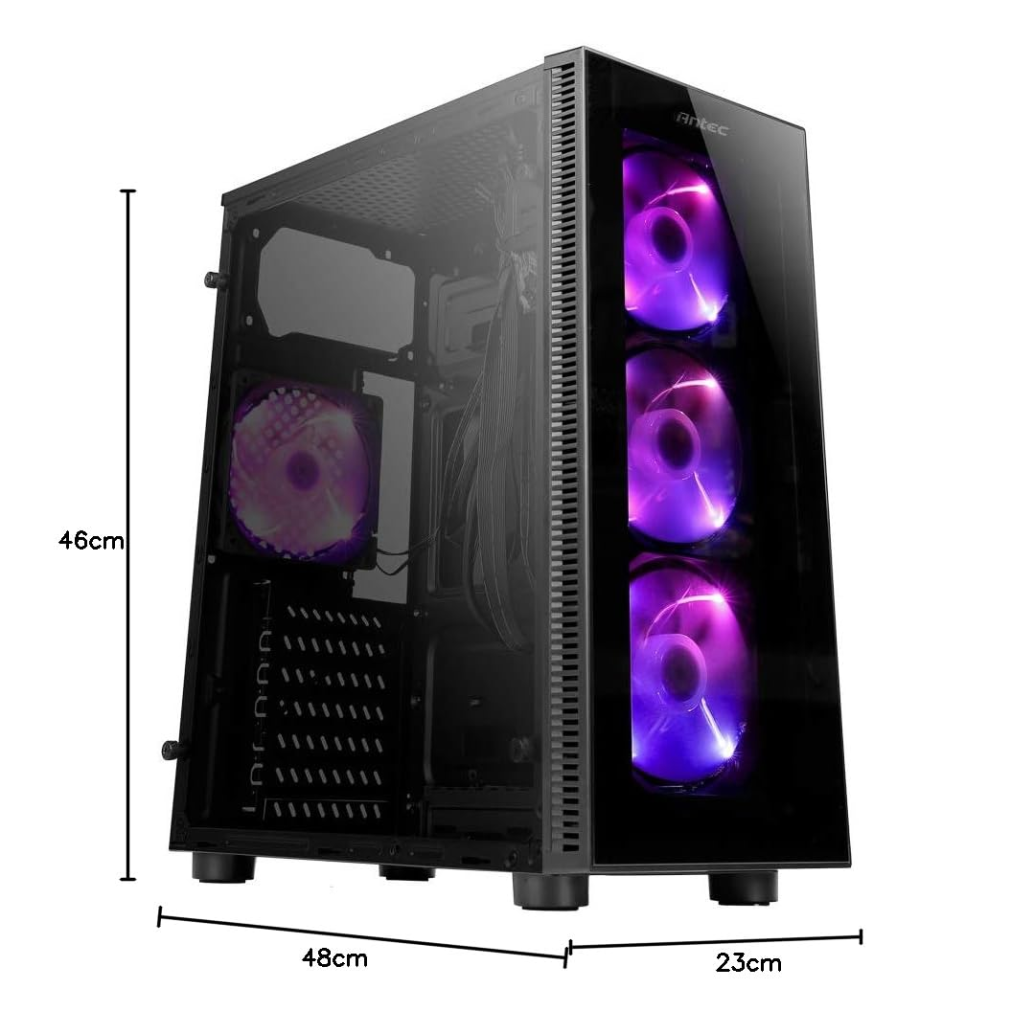 Antec NX210 Mid Tower Supports ATX-Micro-ATX/ITX Computer Cabinet with 4 x 120mm