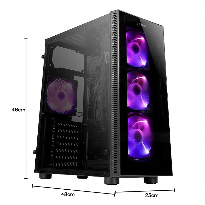 Antec NX210 Mid Tower Supports ATX-Micro-ATX/ITX Computer Cabinet with 4 x 120mm 