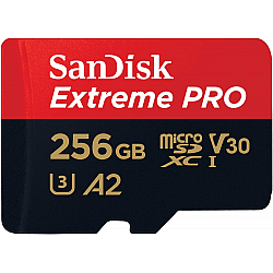 SanDisk Extreme Pro SDHC,256GB, U3, C10, UHS-I, 4K Video, 170MB/s R, 90MB/s W