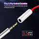 Type C to 3.5 mm Jack Audio Connector, Noise Cancelling Headphones Jack Converter Audio Adapter 