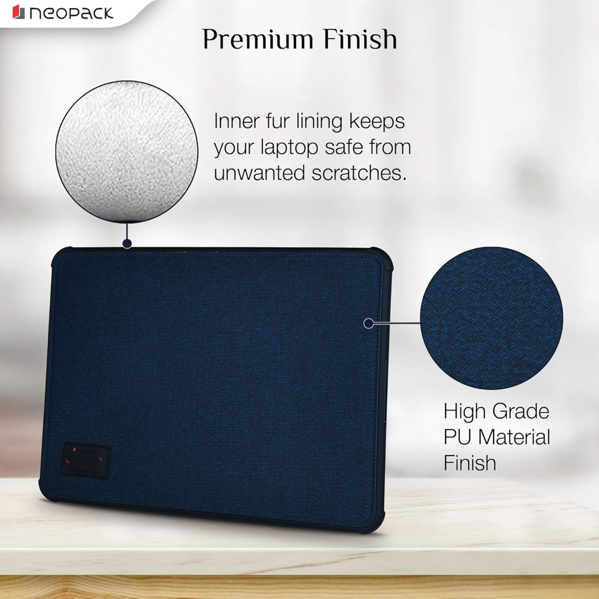 Neopack Bumper Sleeves/Laptop Slip Case for 13" MacBook Pro Retina Display (2018 Model Onward) Midnight Blue