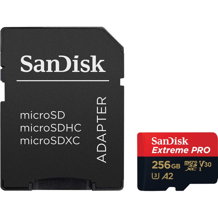 SanDisk Extreme Pro SDHC,256GB, U3, C10, UHS-I, 4K Video, 170MB/s R, 90MB/s W