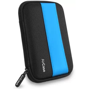AirCase External Hard Drive Case for 2.5-Inch Hard Drive Black Blue AirCase External Hard Drive Case for 2.5-Inch Hard Drive Black Blue