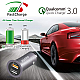 AGARO Blaze Qualcomm Certified Dual Port Quick Car Charger 5.4A