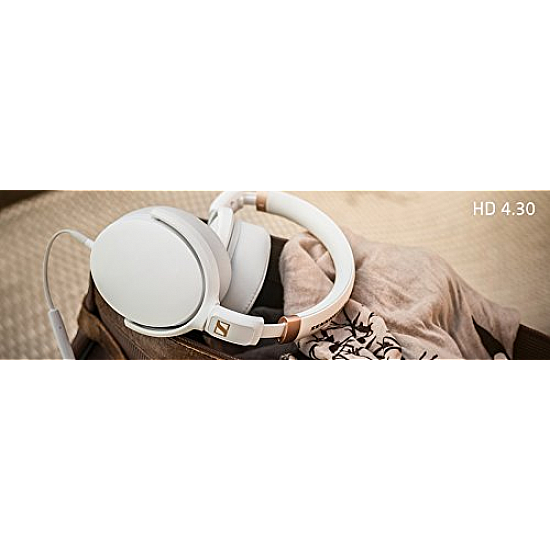 Sennheiser HD 4.30G Around-Ear Headphones (White)