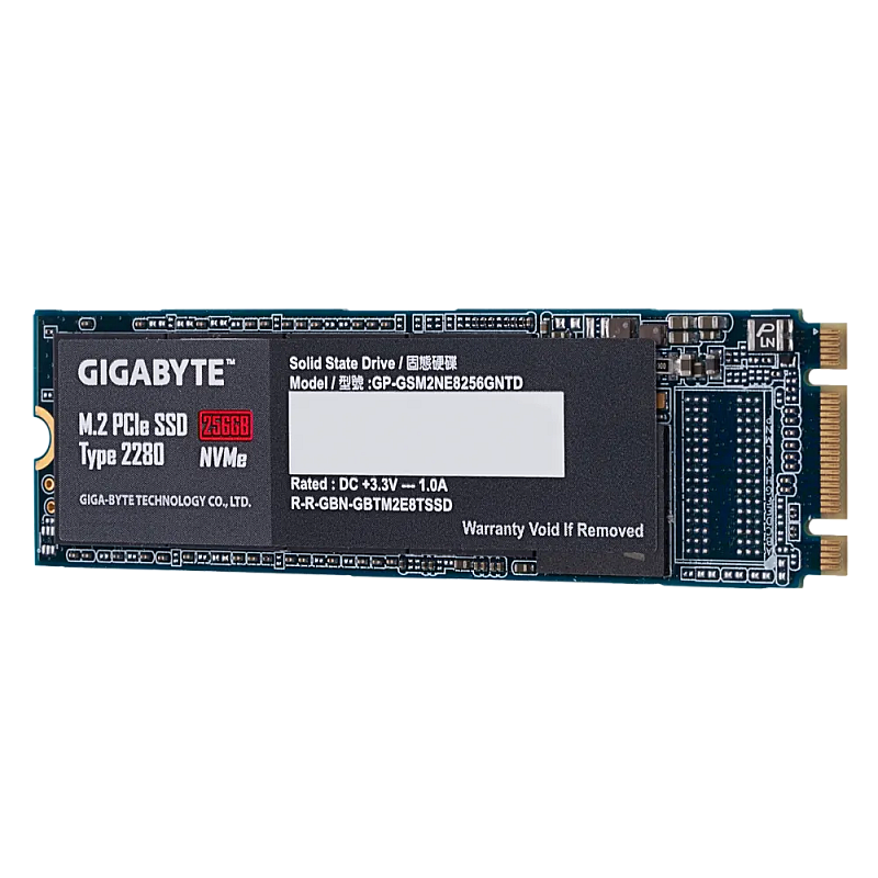 Gigabyte M.2 PCIe 256GB SSD (GP-GSM2NE8256GNTD) SSD 