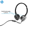 HP H2800 Headset Stereo Headset with Mic Black