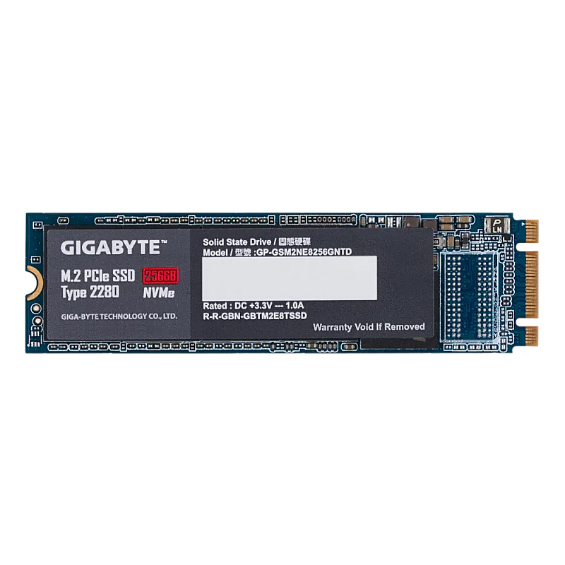 Gigabyte M.2 PCIe 256GB SSD (GP-GSM2NE8256GNTD) SSD 