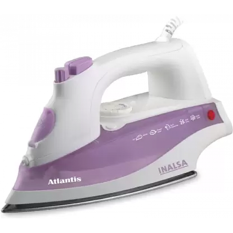 Inalsa Atlantis 1400-Watt Steam Iron (White and Purple)