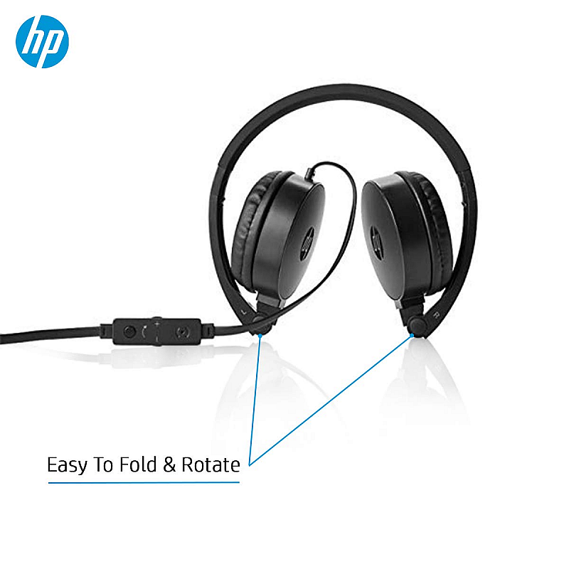 HP H2800 Headset Stereo Headset with Mic Black