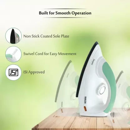 Inalsa Jasper Dry Iron (White and Green) Inalsa Jasper Dry Iron (White and Green)