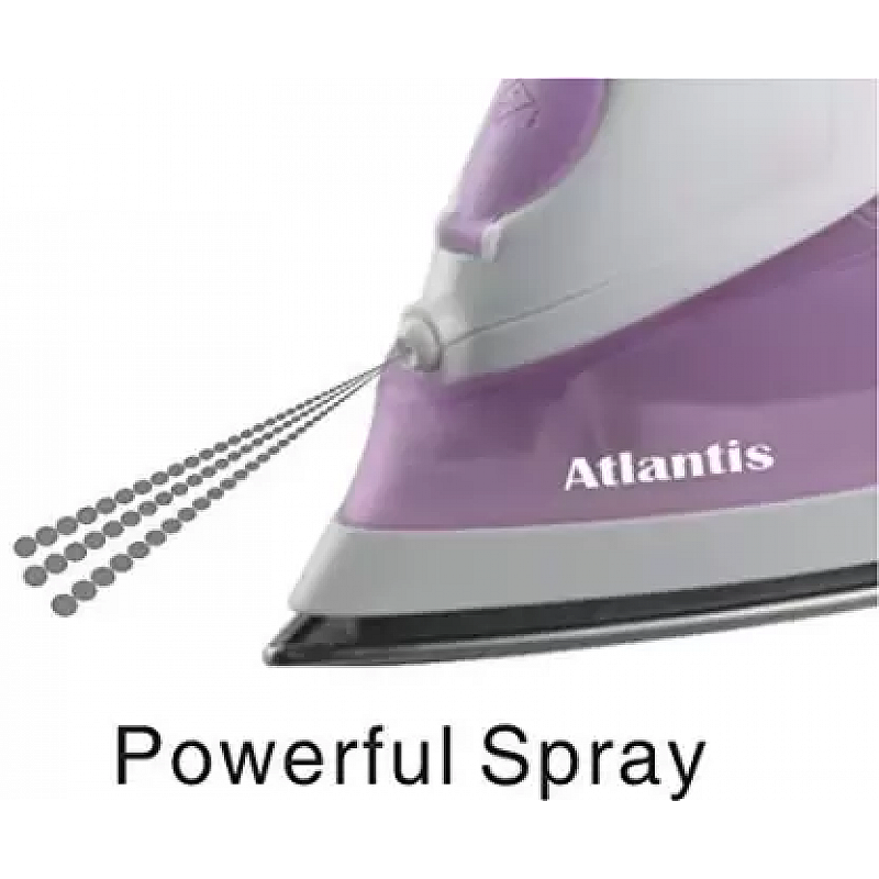 Inalsa Atlantis 1400-Watt Steam Iron (White and Purple)