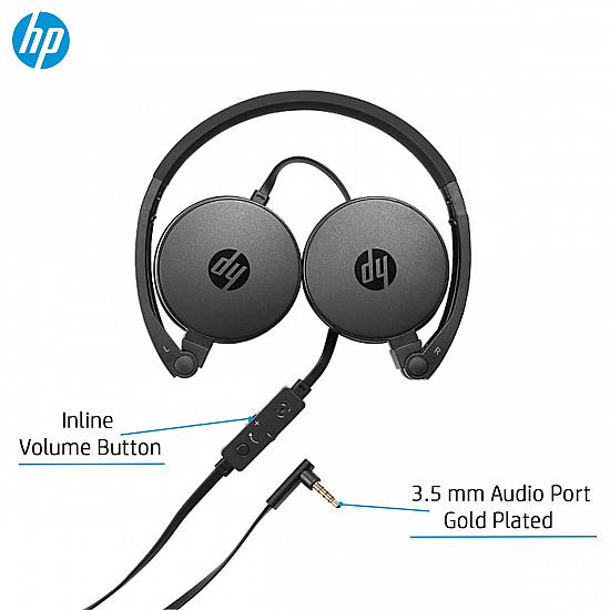 HP H2800 Headset Stereo Headset with Mic Black