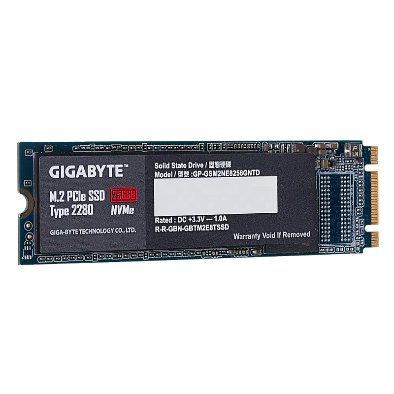 Gigabyte M.2 PCIe 256GB SSD (GP-GSM2NE8256GNTD) SSD 