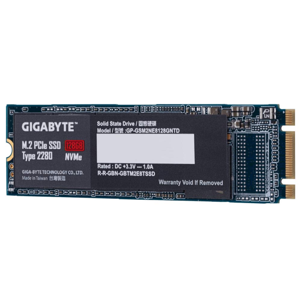 Gigabyte 128GB SSD M.2 PCIe x2 Gigabyte 128GB SSD M.2 PCIe x2