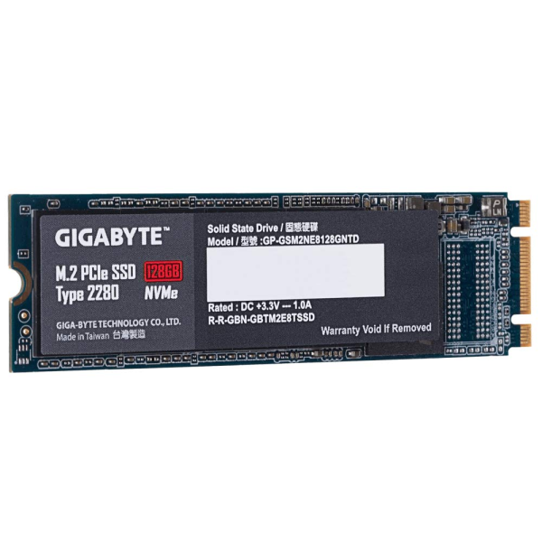 Gigabyte 128GB SSD M.2 PCIe x2 Gigabyte 128GB SSD M.2 PCIe x2