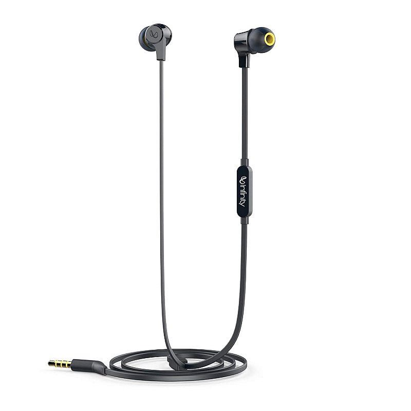 Infinity by Harman Wynd 300 Wired in Ear Headphone with Mic (Black)