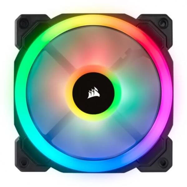 Corsair LL Series LL120 RGB 120mm Dual Light Loop RGB LED PWM Fan 3 Fan Pack with Lighting Node Pro (CO-9050072-WW) Corsair LL Series LL120 RGB 120mm Dual Light Loop RGB LED PWM Fan 3 Fan Pack with Lighting Node Pro (CO-9050072-WW)