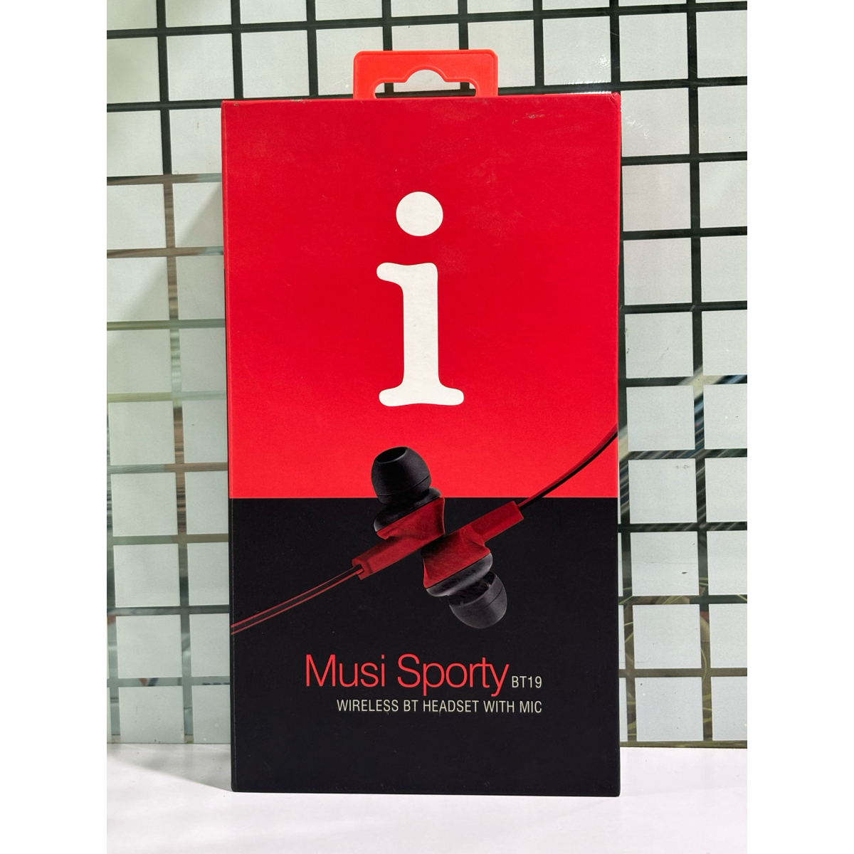 iBall Musi Sporty Wireless Sports Headset (Black and Red)