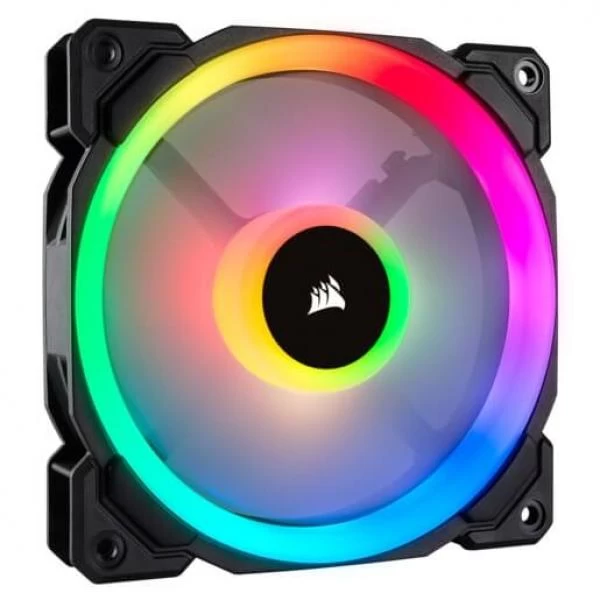 Corsair LL Series LL120 RGB 120mm Dual Light Loop RGB LED PWM Fan 3 Fan Pack with Lighting Node Pro (CO-9050072-WW) Corsair LL Series LL120 RGB 120mm Dual Light Loop RGB LED PWM Fan 3 Fan Pack with Lighting Node Pro (CO-9050072-WW)